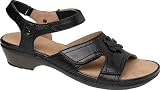 Drew Shoe Women's Petal Slingback Sandal,Black Calf,6.5 W US