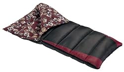 Wenzel Wildlife 15-Degree Oversized Rectangular Sleeping Bag (Brimstone Grey/Red)