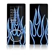Blue Neon Flames Design Zune 4GB / 8GB / 16G Skin Decal Protective Sticker