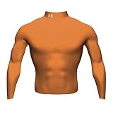 Men's Under Armour ColdGear Longsleeve Mock Turtleneck Top - Dark Orange