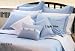 METRO 1200 Thread Count 3 - PC Duvet Cover Solid - Light Blue Queen.