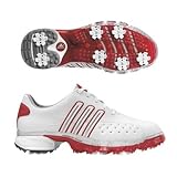 Adidas 2008 Ladies Powerband Golf Shoes - White White University Red - 737175 by adidas