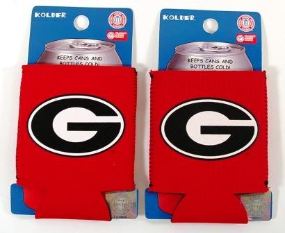 SET OF 2 GEORGIA BULLDOGS CAN KADDY KOOZIES