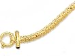 14K Yellow Gold Byzantine Link Bracelet - 7.25 inches - 6.50mm