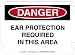 20 x 14 Standard Danger Signs- Ear Protection Required