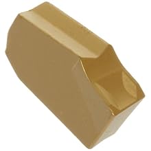 Dorian Tool SGT CVD Titanium Nitride Coated Carbide Cut-Off and Grooving Insert, Right Cut, 7/64" Cutting Width, 3" Insert (Pack of 10)