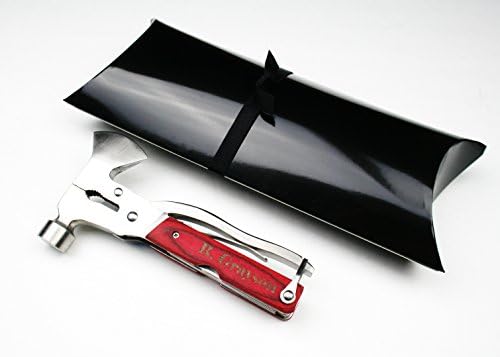 8 in 1 multi-function stainless steel hammer wrench pliers saw blade knife tools set with Engraved Handle