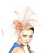 NYfashion101 Cocktail Elegant Ruffle Feather Sinamay Fascinator Headband