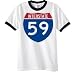 INTERSTATE 59 Ringer T-Shirt