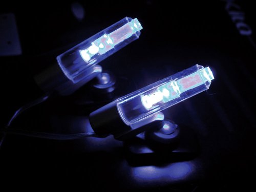 Eufab 17241 LED-Beleuchtung Innen, blau, 12 V für Zigarettenanzünder mit Schalter, Klebepad
