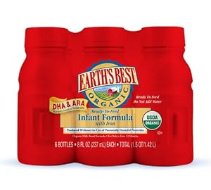 Earth's Best Organic Infant Ready to Feed Formula, 8-Ounce (Pack of 24)