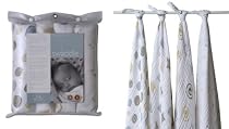 Aden + Anais Shapes Muslin Cotton Swaddle Blankets