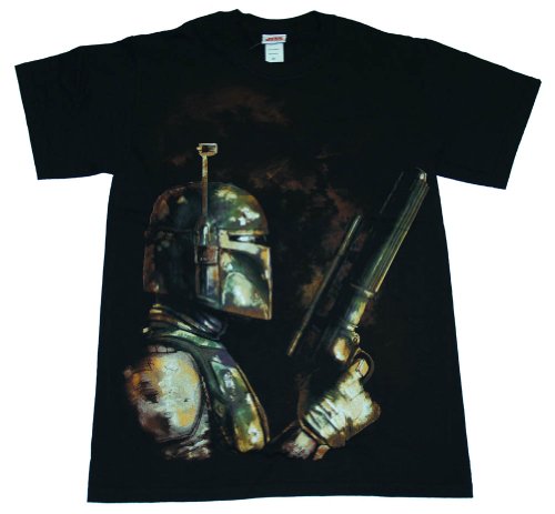  Boba Fett Bounty Hunter Star Wars Painting T-Shirt Tee