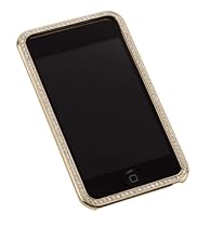 Hot Sale Gilty Couture 14k Gold-plated Bezel Faceplate with Clear Swarovski Crystals for iPod touch 1G