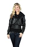 Knoles & Carter Women's Smocked Perforated Bomber