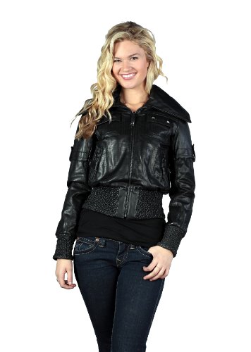 Knoles & Carter Women's Smocked Perforated Bomber product image