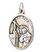 Saint Rita Oxidized Medal - MADE IN ITALY