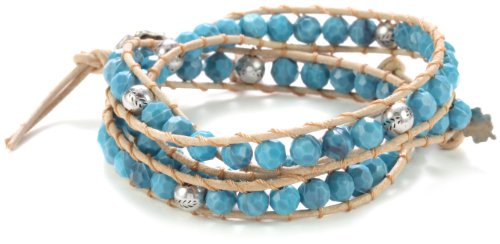Lucky Brand Wrap Bracelets Turquoise-Color Beaded Bracelet