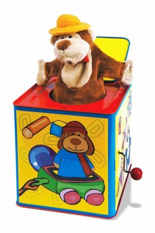 Childrens Toyshop  Toys : Animal Jack-in-the-Box