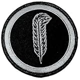 Led Zeppelin Rock N Roll Music Band Circle Feather Iron on Patch