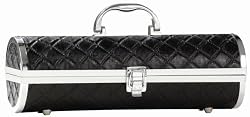 Sassy Wine Purse Black Quilted