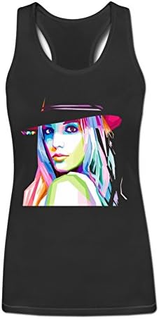 Gentlecan Women's Sleeveless Britney Jean Britney Spears Circus Tank Top XL Black