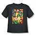 Search : Justice League - Hero Boxes Toddler T-Shirt In Charcoal
