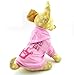 SMALLLEE_LUCKY_STORE Pink Hoodie Hooded Christmas T Tee Shirt Small Dog Christmas Clothes Costume - Spoiled Princess M