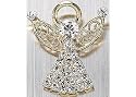 Bay Studio Pave Crystal Angel Pin GOLD-TONE