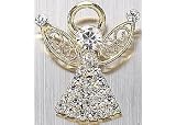 Bay Studio Pave Crystal Angel Pin GOLD-TONE