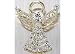 Bay Studio Pave Crystal Angel Pin GOLD-TONE