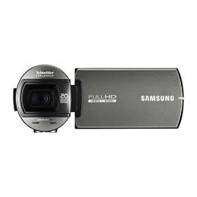 Samsung Q10 Full HD Camcorder - Silver(10x Optical Zoom, Dual Handed Grip) 2.7 inch Touch LCD