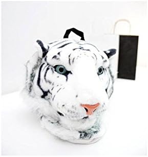 Schoolbag Girl Punk Tide Tiger Head Lion Head Backpack Bag Rucksack Change Bag Color: White Tiger