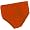 100% Stretch Nylon Cheerleading Brief Trunks, AS, Orange