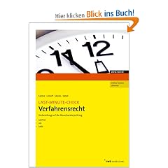 Last-Minute-Check Verfahrensrecht: Vorbereitung auf die Steuerberaterpr�fung