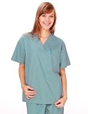 Unisex Solid Scrub Top - 1 Pocket, Nursing scrub, Medical Uniforms