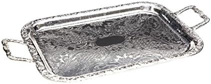 Extra Large Buffet Serving Tray Silver Plated with special tarnish resistant finish that never needs polishing 65 x 34cm