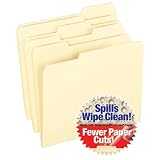 Pendaflex CutLess/WaterShed 1/3-Cut Top Tab File Folders 100 Pack (48430)