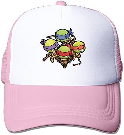 Girls And Boys Kawaii Mutant Ninja Turtles Snapback Mesh Caps - Adjustable Hats