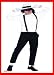 7 / 8 Hose schwarz Tanzhose Michael Gr. 52