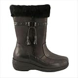 Women's Olga Boot in Black Color: Brown, Size: 10, Width: W