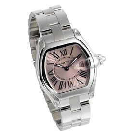 Cartier Ladies Roadster Pink Dial Watch #W62017V3