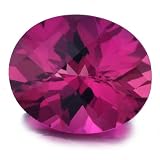 Pink Tourmaline 11x9 MM Oval Checkerboard Cut: 3.30 Carats - FREE Shipping, FREE Beautiful Gemstone Box, FREE Gemstone Information card by GIA Gemologist Michael Valitutti