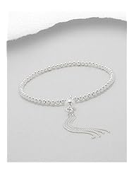 Ball Stretch Bracelet In Sterling Silver