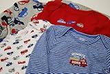 Carter's 4 Pack Long Sleeve Bodysuit Onesies Boys Pattern