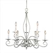 Polar 28.5" x 28.75" Nine Light Chandelier in Pewter
