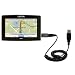 Electronics : Coiled Power Hot Sync and Charge USB Data Cable w/ Tip Exchange for the Magellan Maestro 4250 - Gomadic Brand
