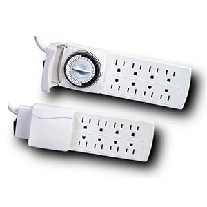 Westek TM08DHB Decorative Indoor Power Strip Timer, White by Westek