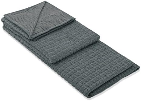 Absorbent Solutions Solid Color Microfiber Cleaning Set, 3-Piece Grey