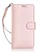 Galaxy Note 7 Case, Samsung Galaxy Note 7 Case, Note 7 Case, FYY [RFID Blocking wallet] 100% Handmade Wallet Case Stand Cover Credit Card Protector for Galaxy Note 7 Rose Gold